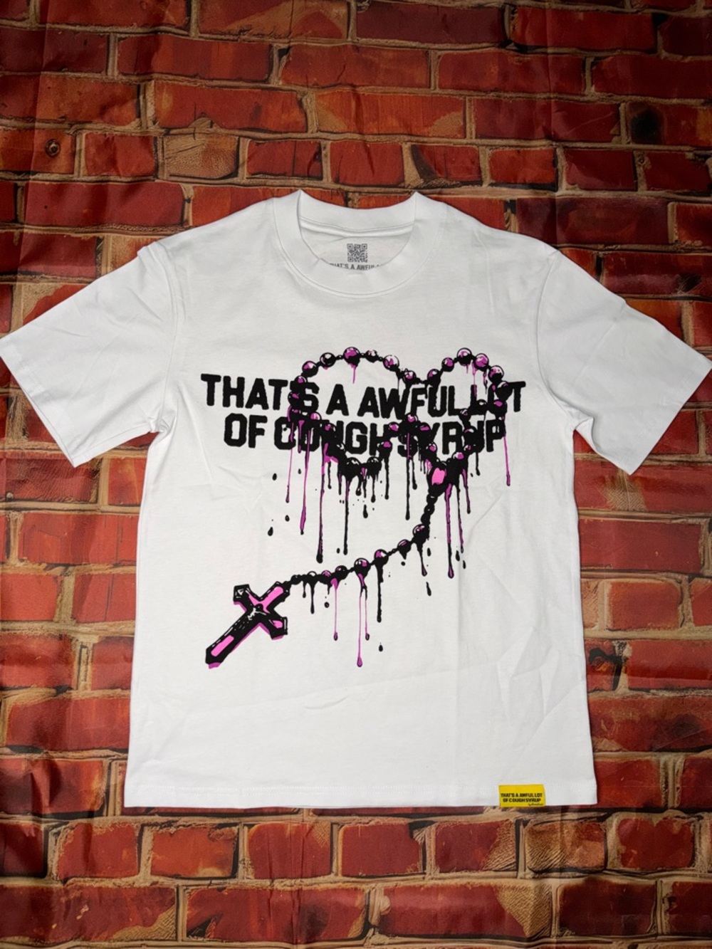 Brand New “that’s a awful lot of cough syrup” rosary T Shirt - Picture 3 of 6